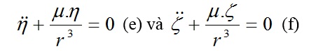 \ddot{\eta}+\frac{\mu.\eta}{r^{3}}=0