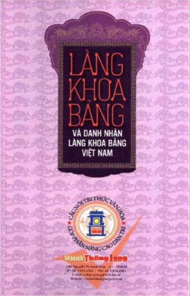 Làng Khoa bảng và Danh nhân Khoa bảng Việt Nam